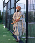 Regal Resham Embroidered Sherwani for the Modern Sikh Groom
