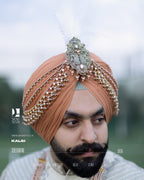 Regal Resham Embroidered Sherwani for the Modern Sikh Groom