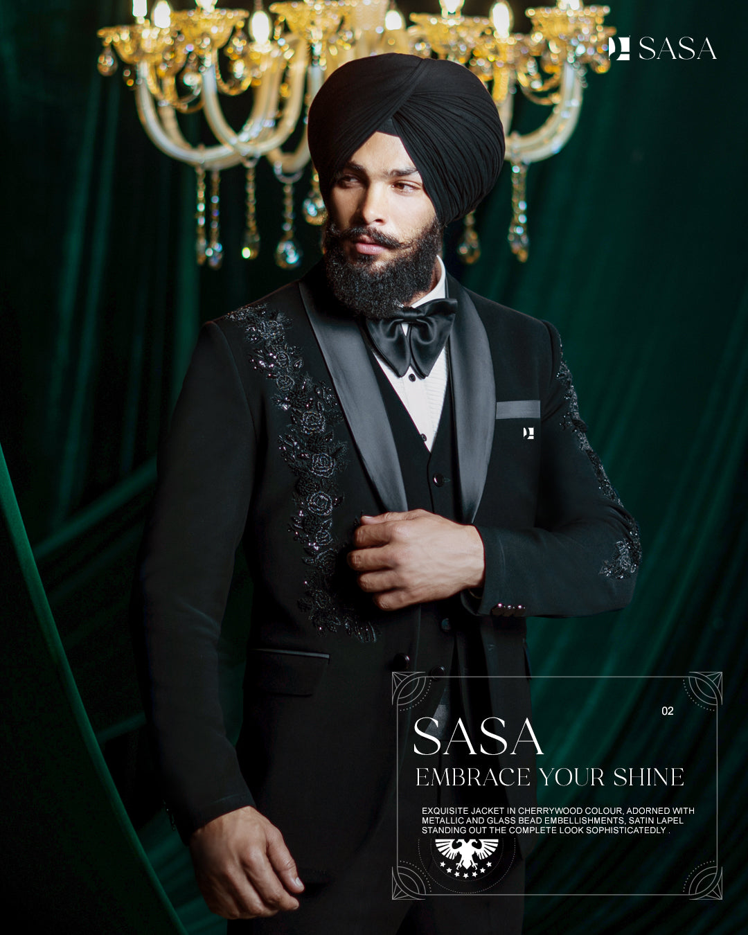 All-Black 3pc Tuxedo Vest Pant