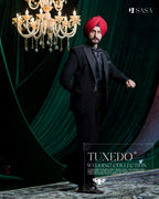 All Black 2pc Tuxedo Pant
