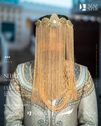 Bejeweled Golden Cascade Sehra