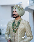Bejewelled Emerald Layered Kalgi
