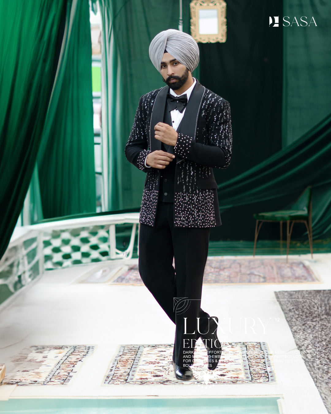 Black Edition 3pc Tuxedo Pant