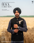 Black Pistol Embroidered Jacket with Black Kurta Pajama