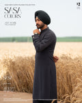Black Pistol Embroidered Jacket with Black Kurta Pajama