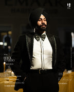 Classic Black Tuxedo Redefined with Modern Detailing and Elegance