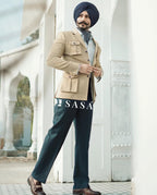 Sand Beige Designer Blazer Set