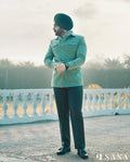 Mint Green Designer Blazer Set