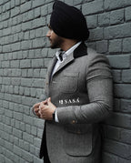 Charcoal Grey Designer Blazer Set