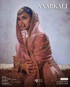Blush Pink Rose Anarkali Salwar & Dupatta