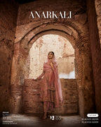 Blush Pink Rose Anarkali Salwar & Dupatta