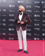 Velvet Brown 2 Piece Tuxedo Pant