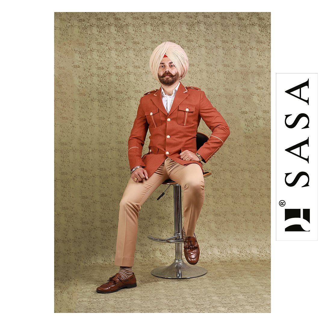 Classic Copper Orange Coat Pant