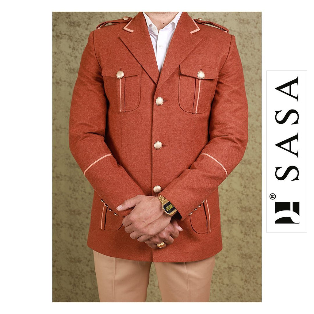 Classic Copper Orange Coat Pant