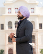 Charcoal Black Two-Piece Suit for Modern, Elegant Formal Style