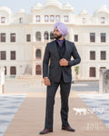 Charcoal Black Two-Piece Suit for Modern, Elegant Formal Style