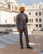Charcoal Grey Two-Piece Suit for Modern Elegant Formal Styling