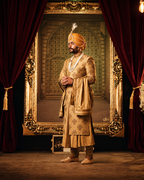 Royal Gold Sherwani Crafted for Timeless Groom Elegance