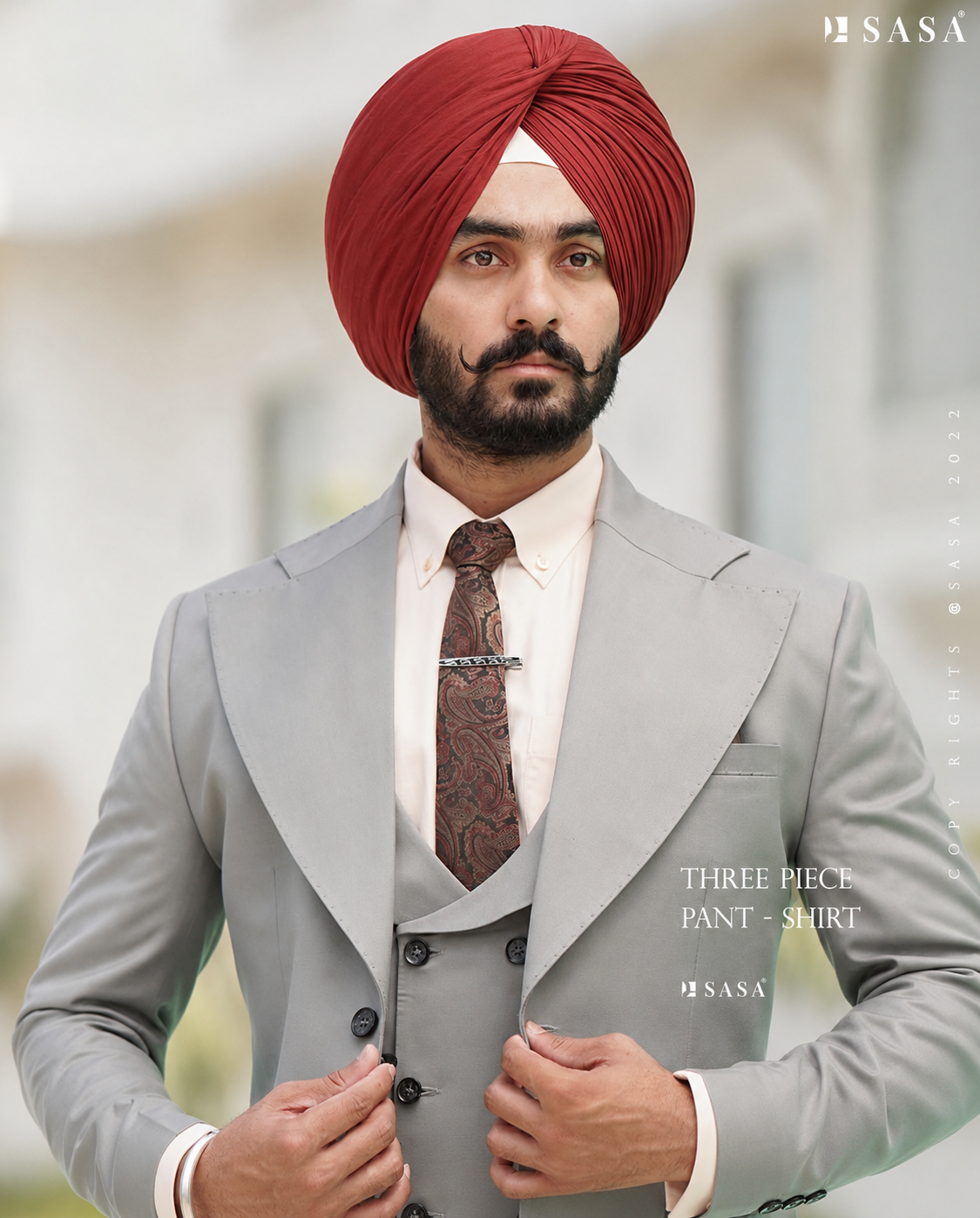 Platinum Grey Wedding Suit