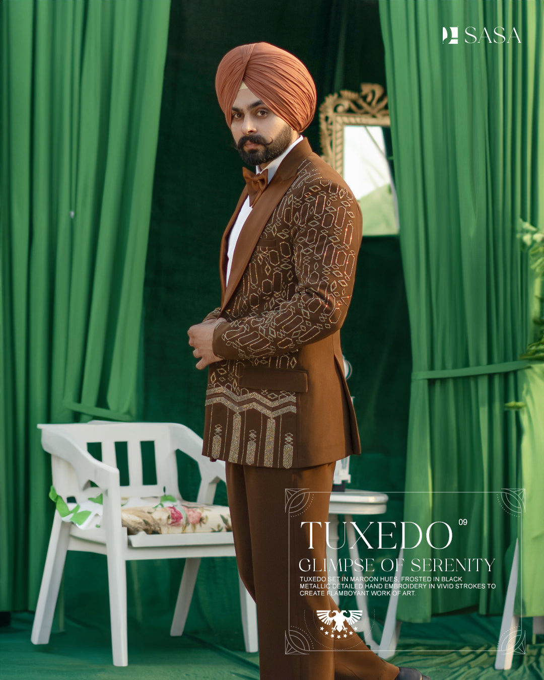 Cherrywood 2pc Tuxedo Pant