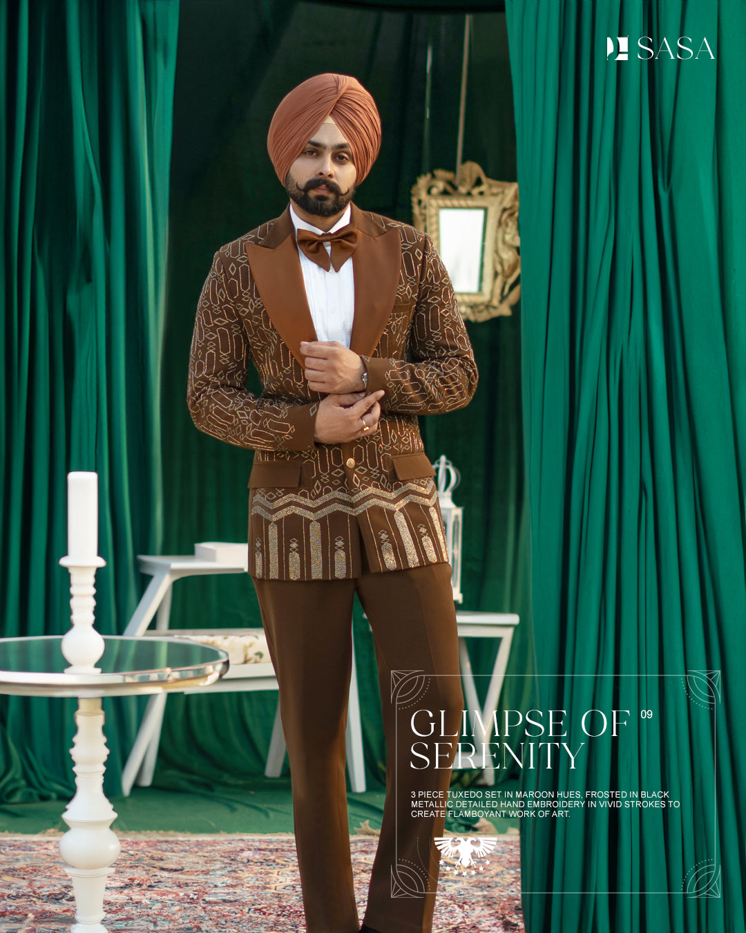 Cherrywood 2pc Tuxedo Pant