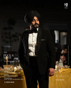 Classic Black & White Tuxedo for Graceful Evening Occasions