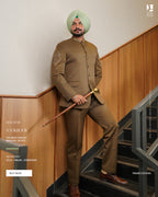 Classic Olive Band Gala Pant – Timeless Elegance for Gentlemen