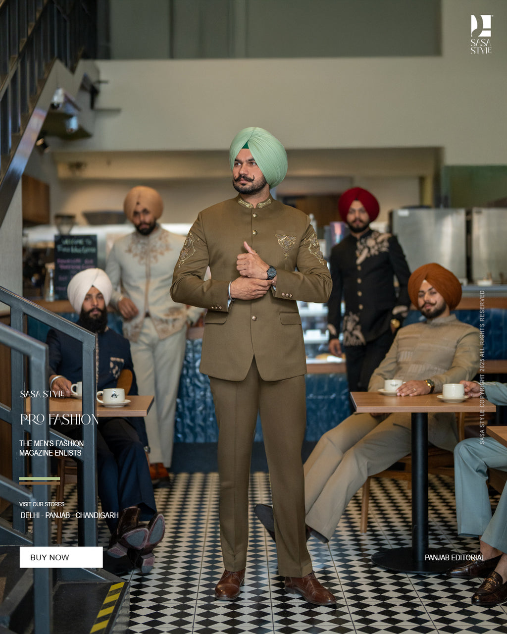 Classic Olive Band Gala Pant – Timeless Elegance for Gentlemen