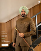 Classic Olive Band Gala Pant – Timeless Elegance for Gentlemen