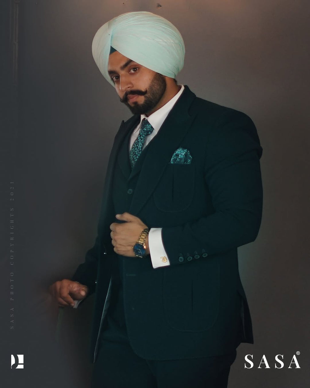 Midnight Teal Formal Suit