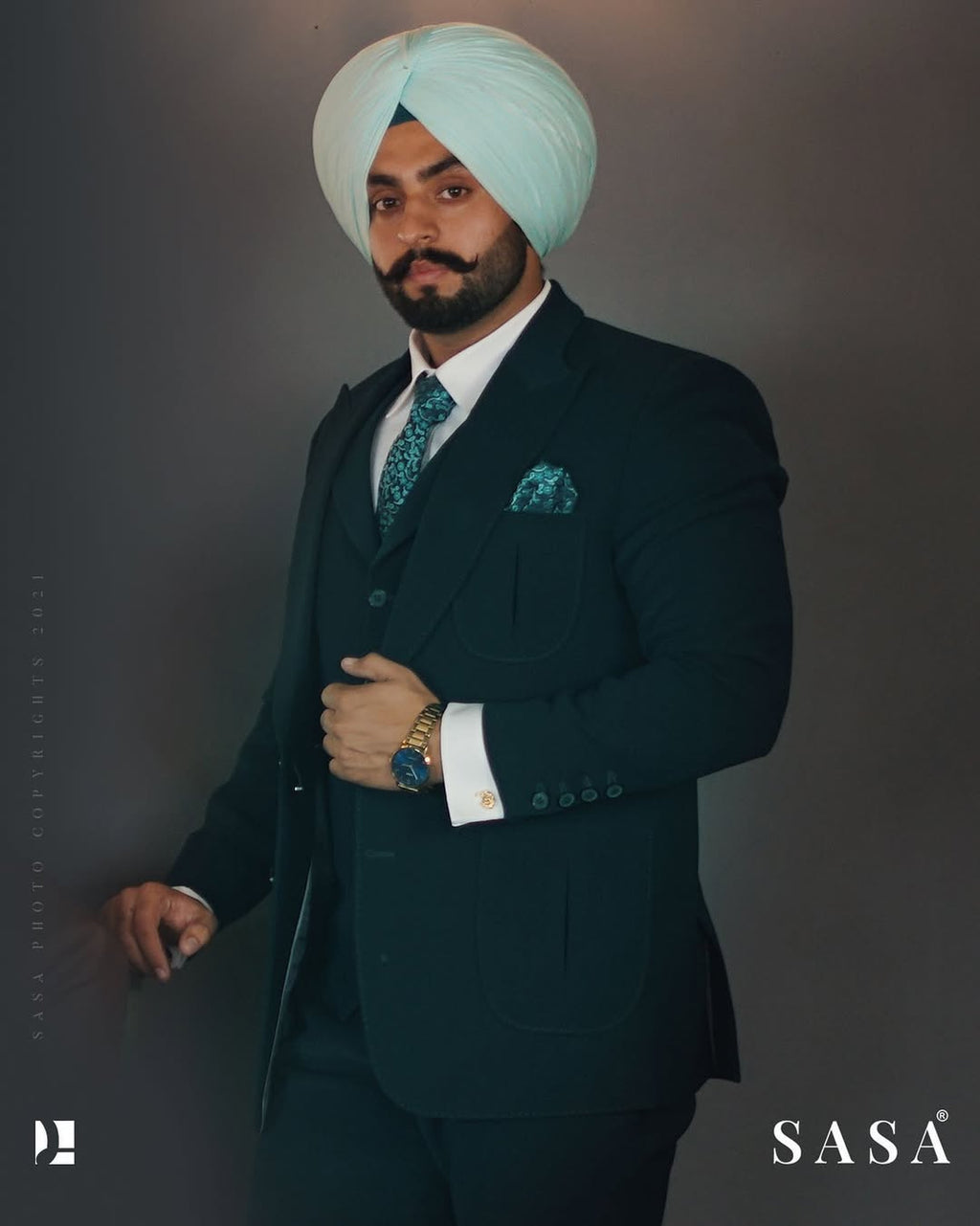 Midnight Teal Formal Suit