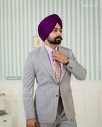 Silver Grey Pinstripe Suit