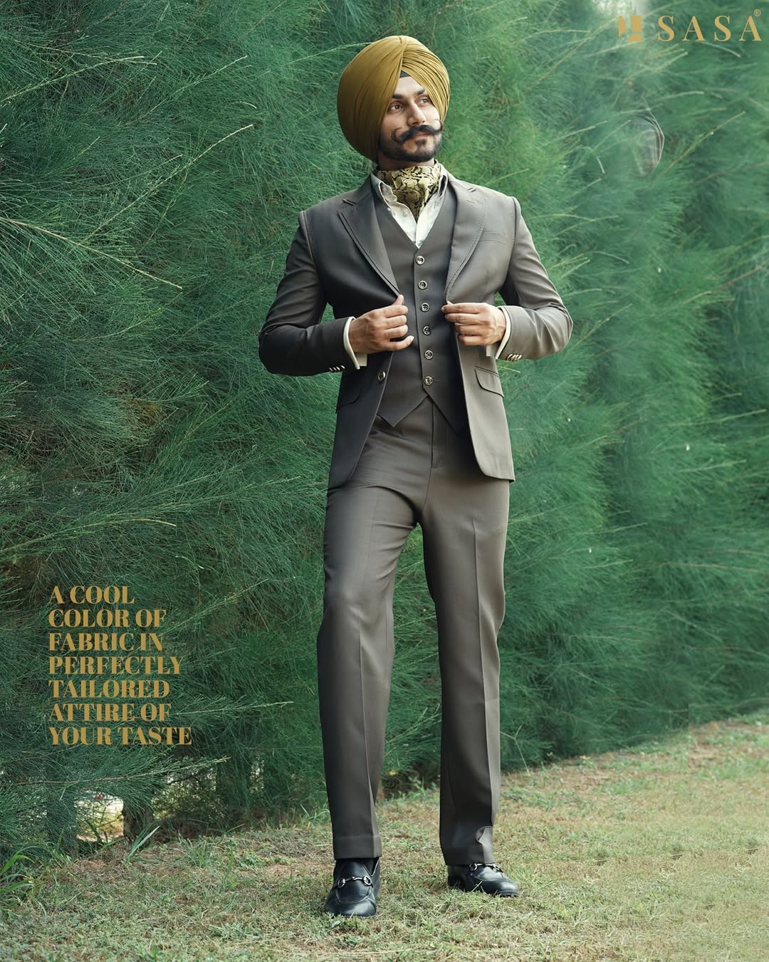 Steel Grey Wedding Suit