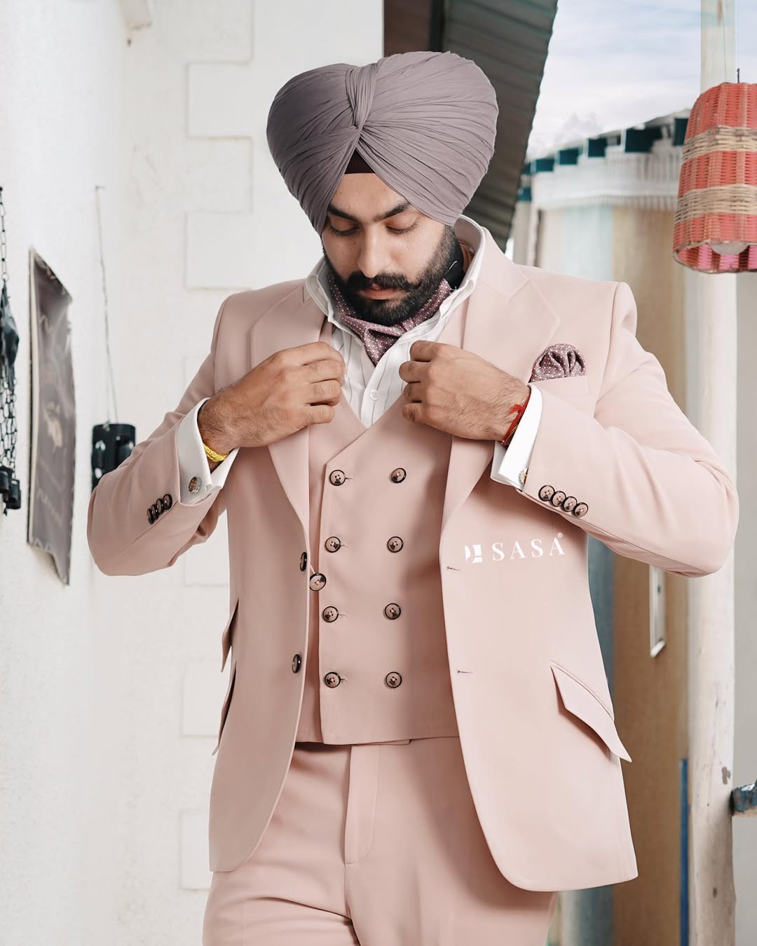 Blush Ivory Coat Pant