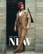Camel Brown Wedding Suit