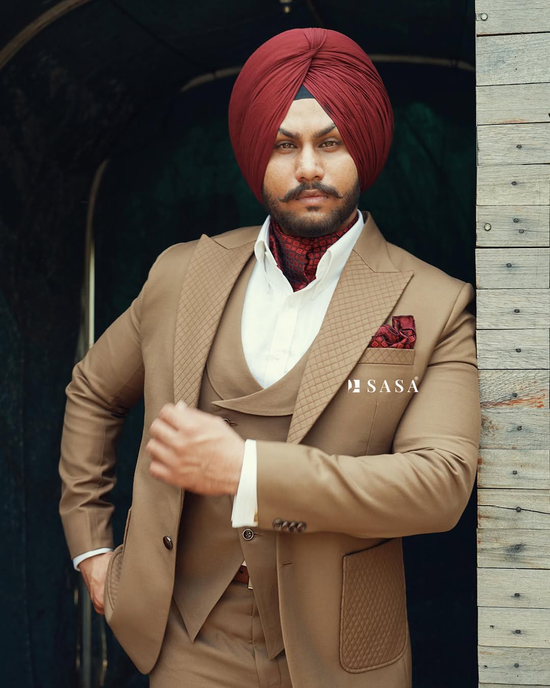 Camel Brown Wedding Suit