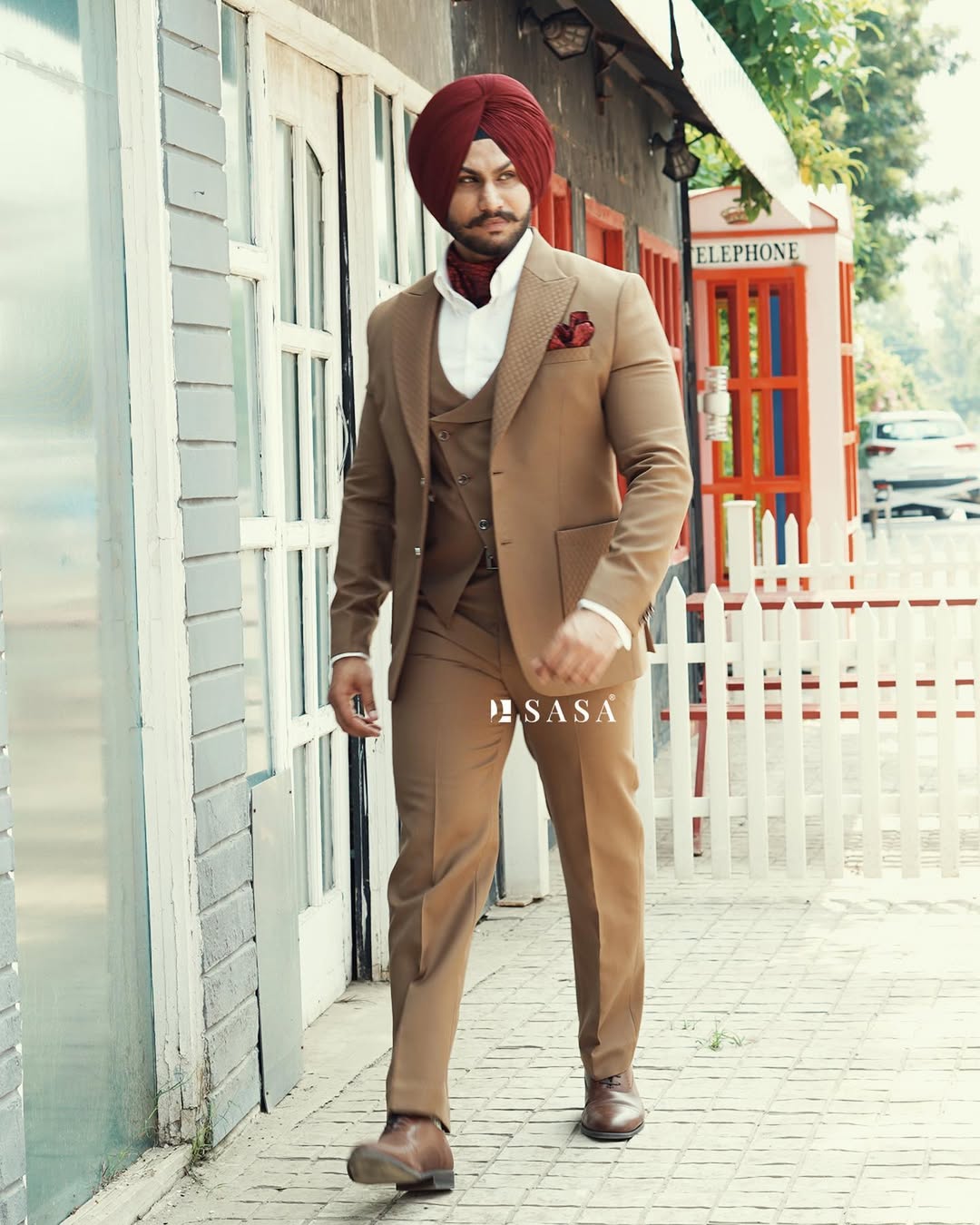 Camel Brown Wedding Suit