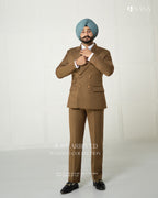 Dark Brown 2pc Coat Pant