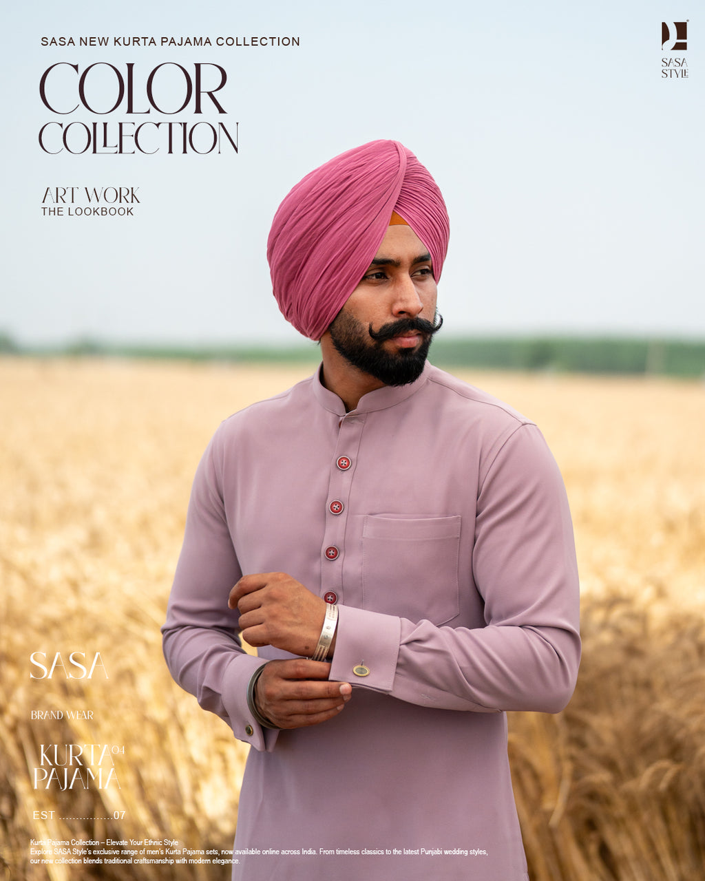 Dark Wine Embroidered Jacket with Onion Color Kurta Pajama