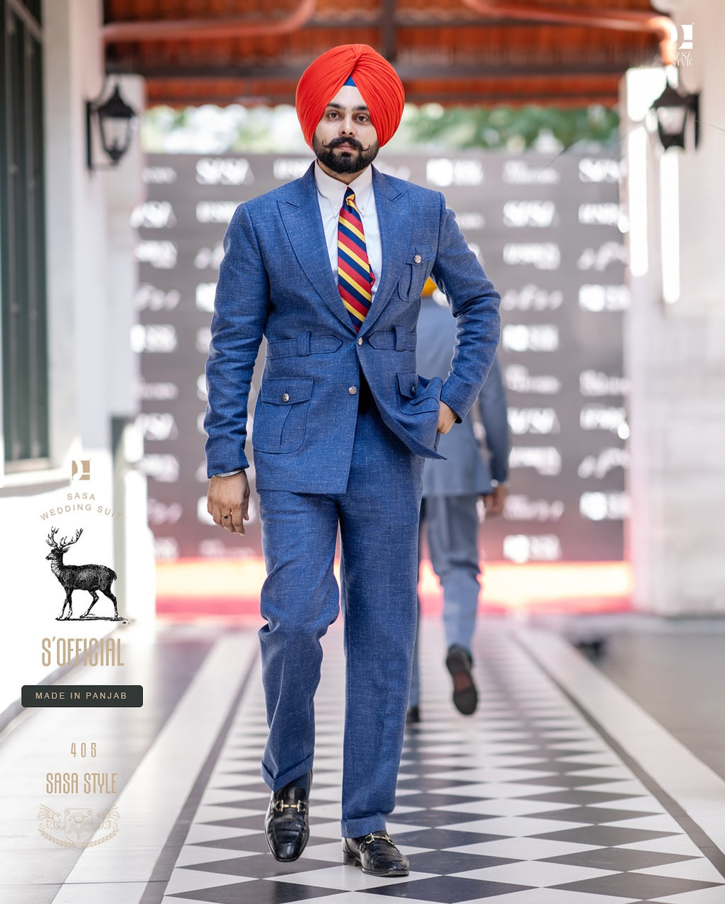 Royal Blue Designer Suit