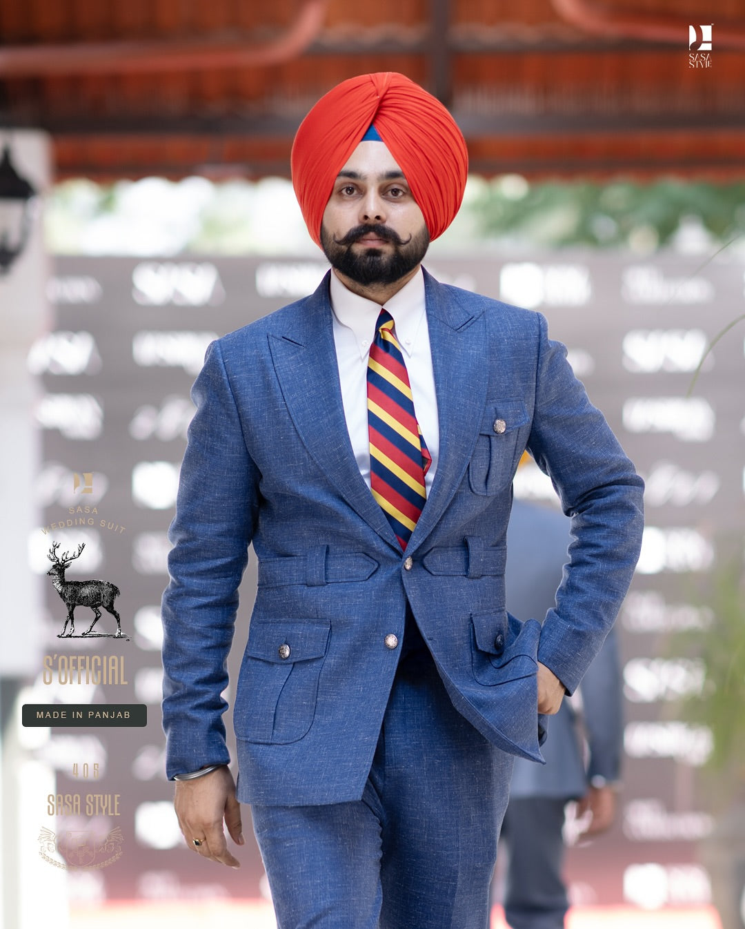 Royal Blue Designer Suit