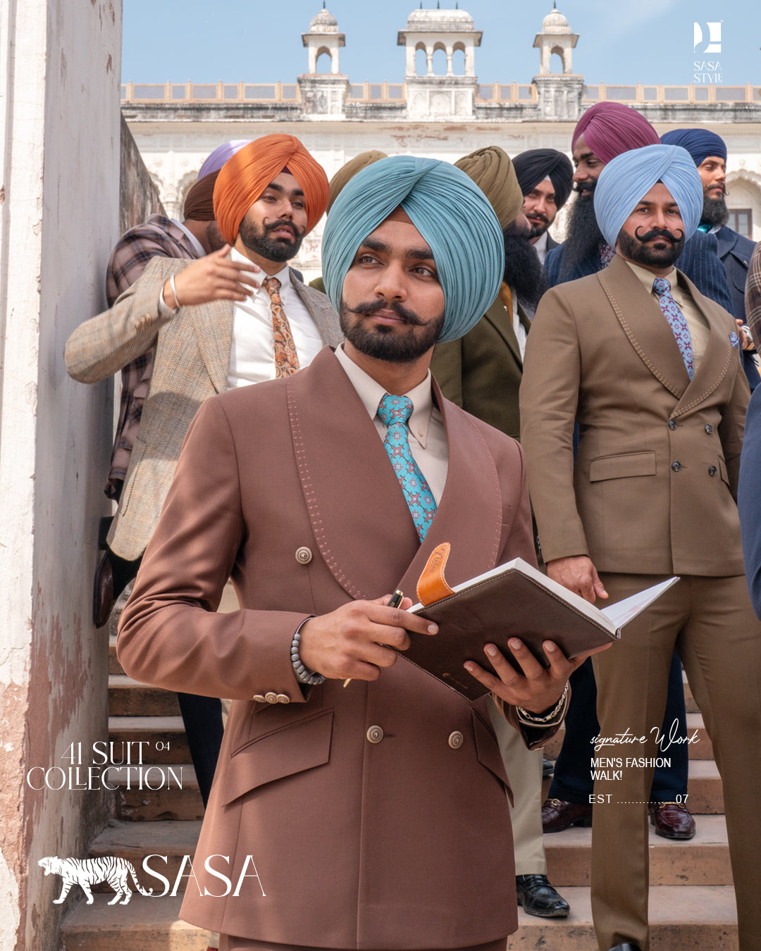 Elegant Chocolate Brown Two-Piece Suit with Timeless Tailored
