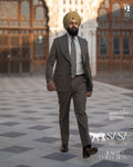 Elegant Olive Brown Two-Piece Suit for Modern Sophisticated Style