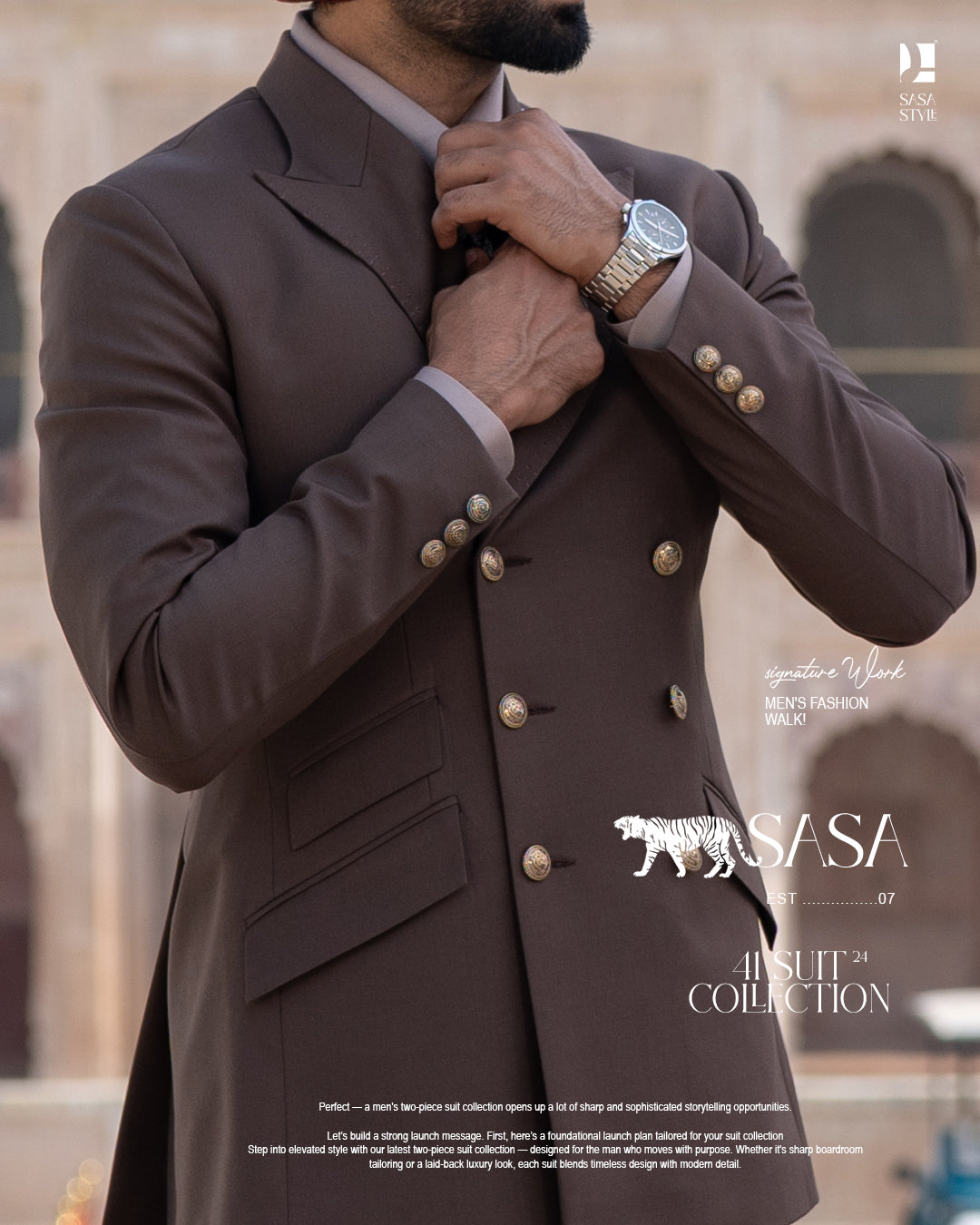 Espresso Brown Two-Piece Suit for Modern Sophisticated Men’s Style
