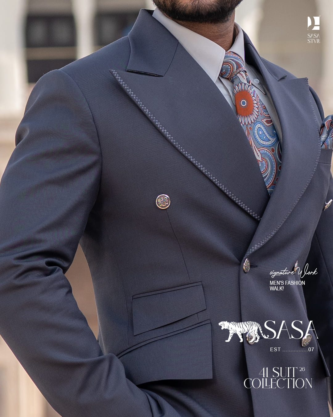 Brown pagg, Tie and Pocket square