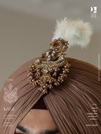 Dusty Peach Feather Kalgi