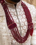 Maharaja Maroon Pearl Mala