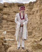 Maharaja Maroon Pearl Sehra