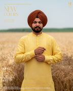 Festive Yellow Embroidered Jacket with Yellow Kurta Pajama