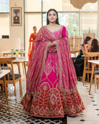 Gotta Patti Ombre Lehenga with Organza Dupatta